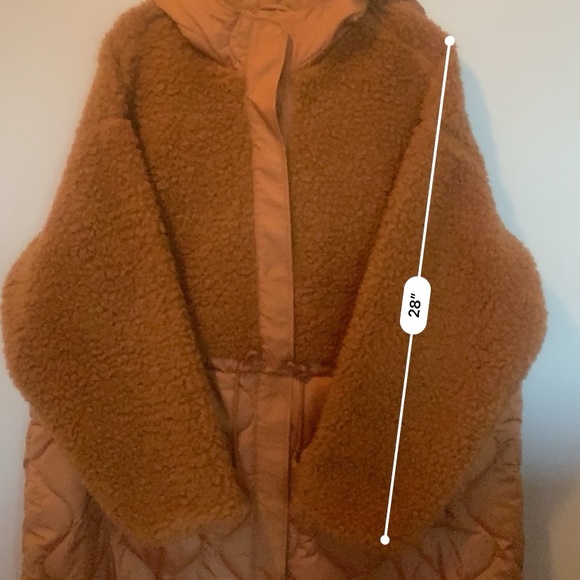 NWT Old Navy Hooded Long Sherpa Coat - Women’s 3X - Picture 11 of 13
